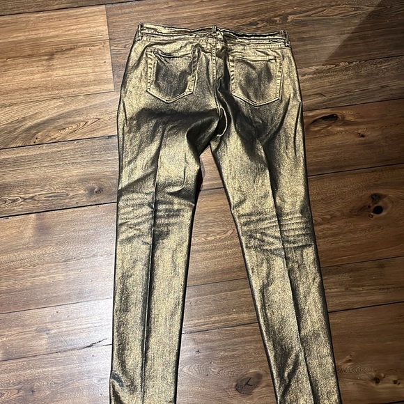 gorgeous metallic gold skinny jeans - Picture 3 of 3